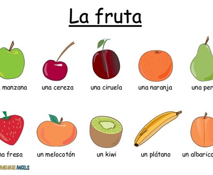 La fruta wordmat